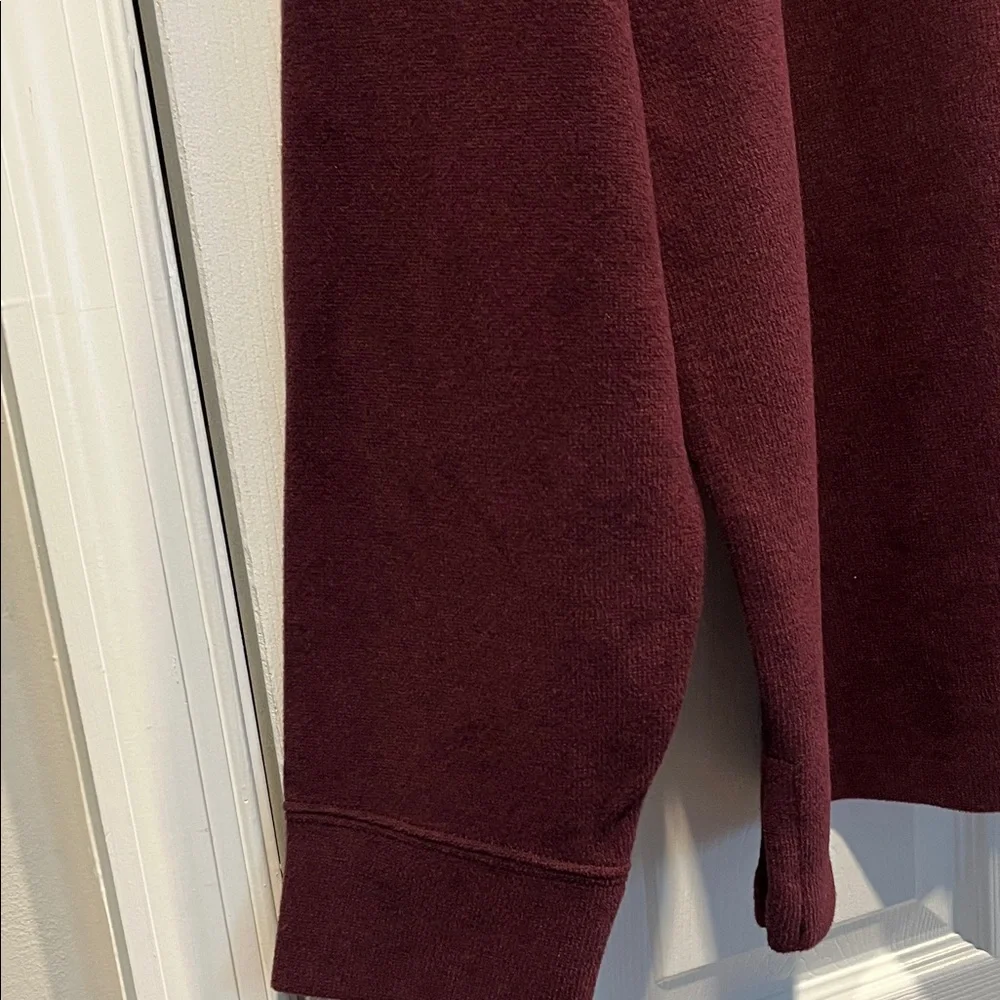 Polo‎ Ralph Lauren Men’s Burgundy Quarter-Zip Sweatshirt Size XL.
